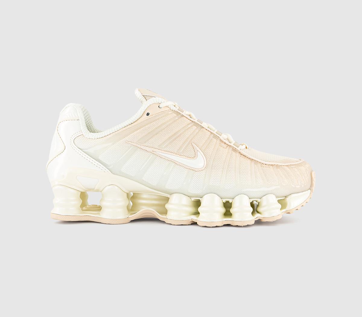  Nike Shox Tl Trainers Pearl White Soft Pearl Particle Pink Uk Size 7