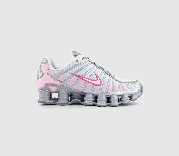 Nike Shox TL Trainers Metalic Platinum Pinksicle Pink Foam White