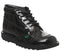 Womens Kickers Kick Hi Black Patent