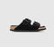 Womens Birkenstock Arizona Shearling Black Black