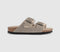 Womens BIRKENSTOCK Arizona Shearling Sandals Taupe