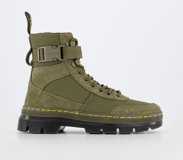 Mens Dr. Martens Combs Tech Boots DMS Olive