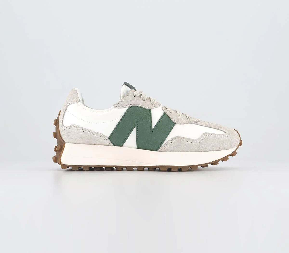 New Balance 327 Nori Off White Grey Green Trainers UK Size 3.5
