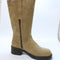 Womens OFFICE Kickstart Chunky Calf Boot Beige Suede UK Size 6