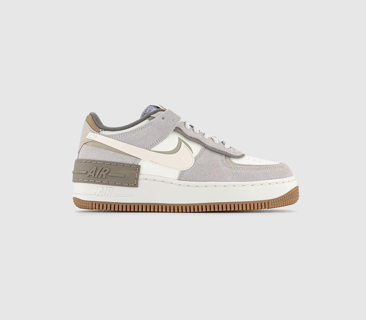 Nike Air Force 1 Trainers Shadow Sail Pale Ivory Sail Grey Fog Provence Purple Cave
