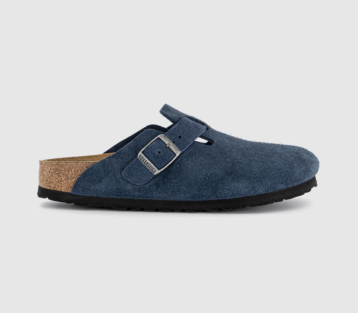 Womens BIRKENSTOCK Boston Clogs New Navy