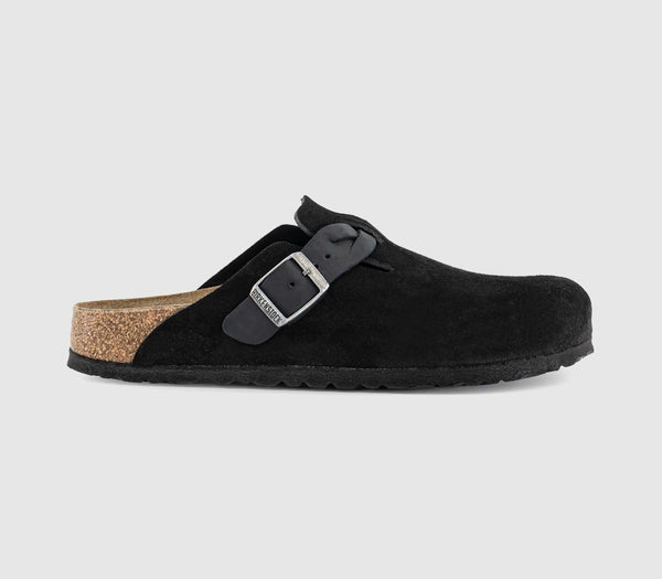 Womens BIRKENSTOCK Boston Clogs Braided Black