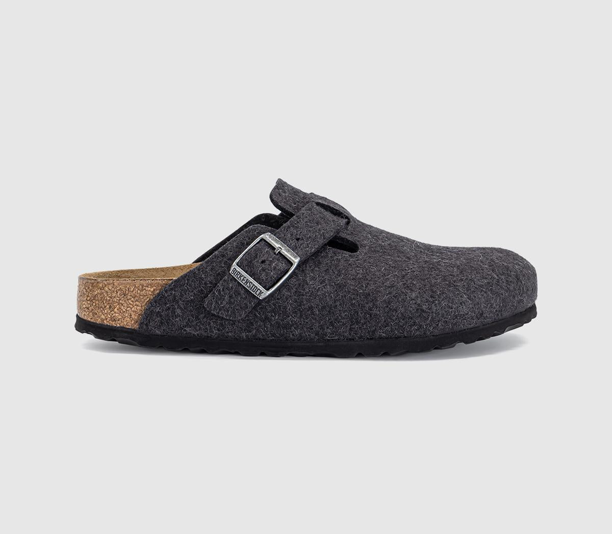 Womens BIRKENSTOCK Boston Clogs Anthracite Fe