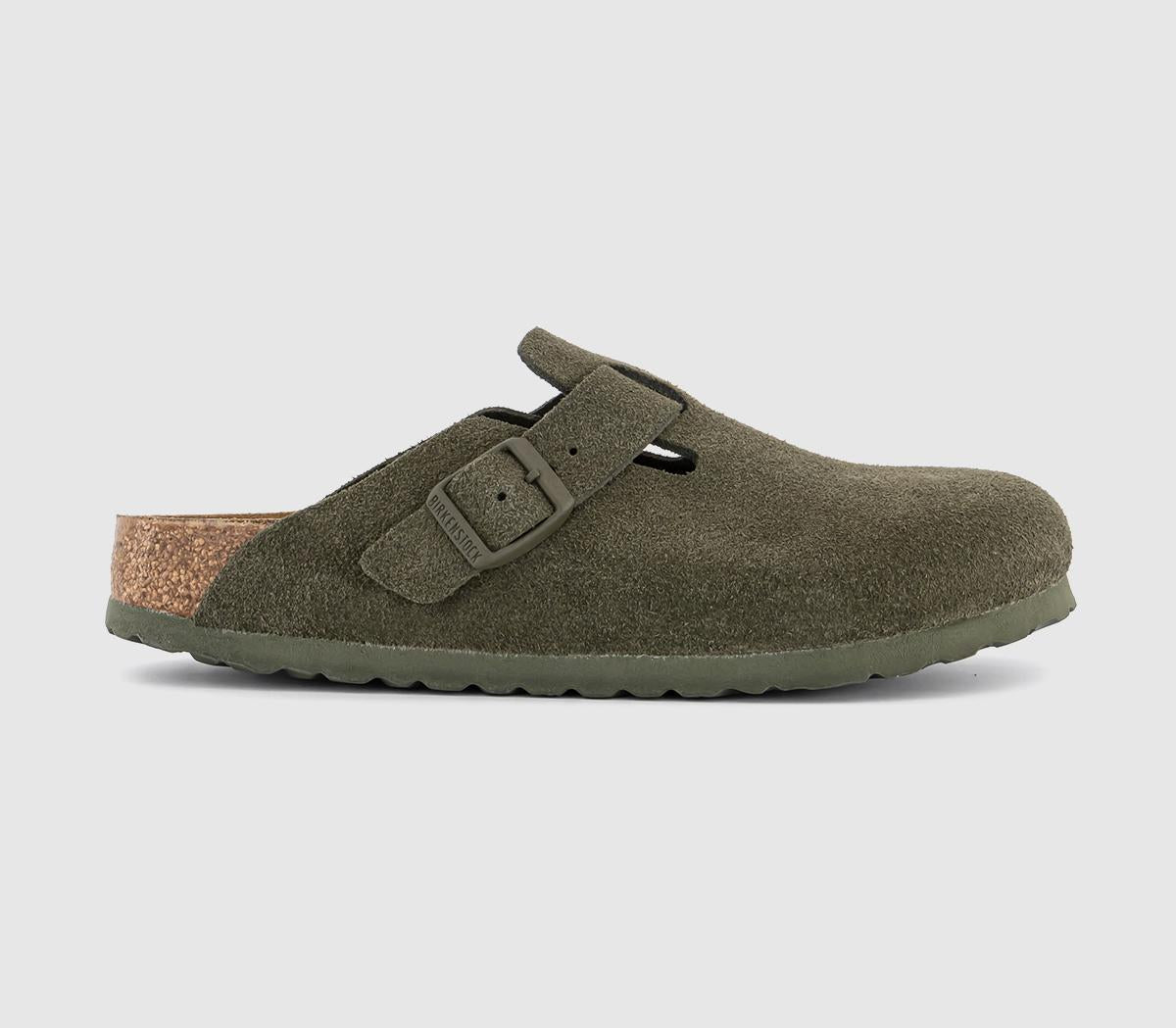 Womens Birkenstock Boston Exquisite Clogs Thyme Uk Size 5.5