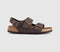Womens BIRKENSTOCK Milano Sandals Dark Brown Bf