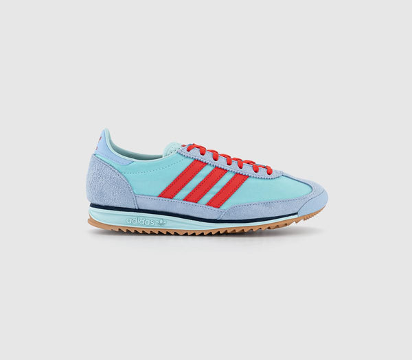 Womens Adidas Sl 72 Semi Flash Aqua Bright Red Clear Sky Uk Size 4