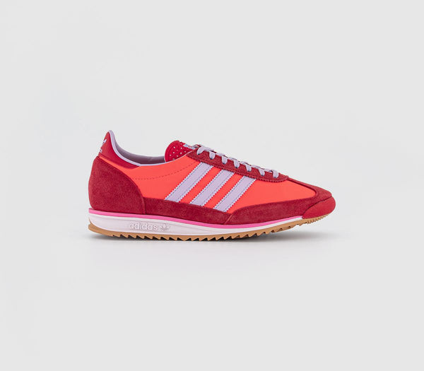 Odd Sizes -  adidas Sl 72 Solar Red Ice Lavender Better Scarlet - UK Sizes Right 4/Left 4.5