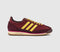 adidas SL 72 Trainers Noble Maroon Maroon Spring Yellow - OFFCUTS SHOES by OFFICE