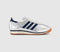 adidas SL 72 Trainers Silver Metallic Collegiate Navy Off White - OFFCUTS SHOES by OFFICE