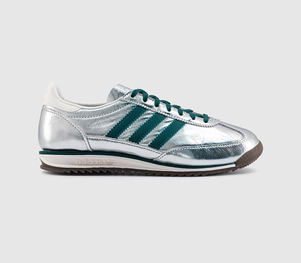 adidas Sl 72 Trainers Silver Metallic Rich Green Offwhite