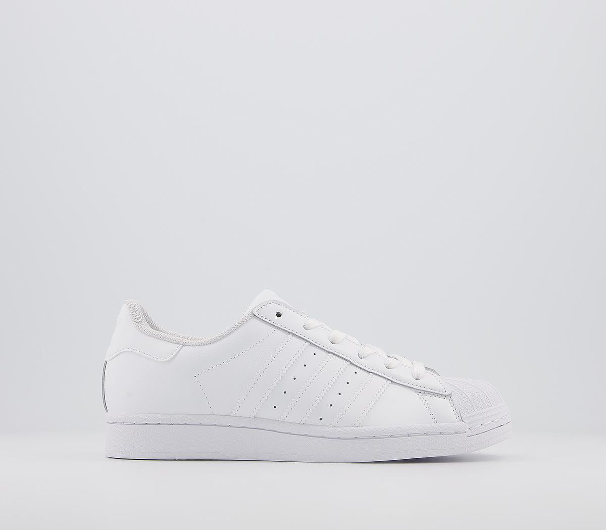 Mens Adidas Superstar White White White Uk Size 5