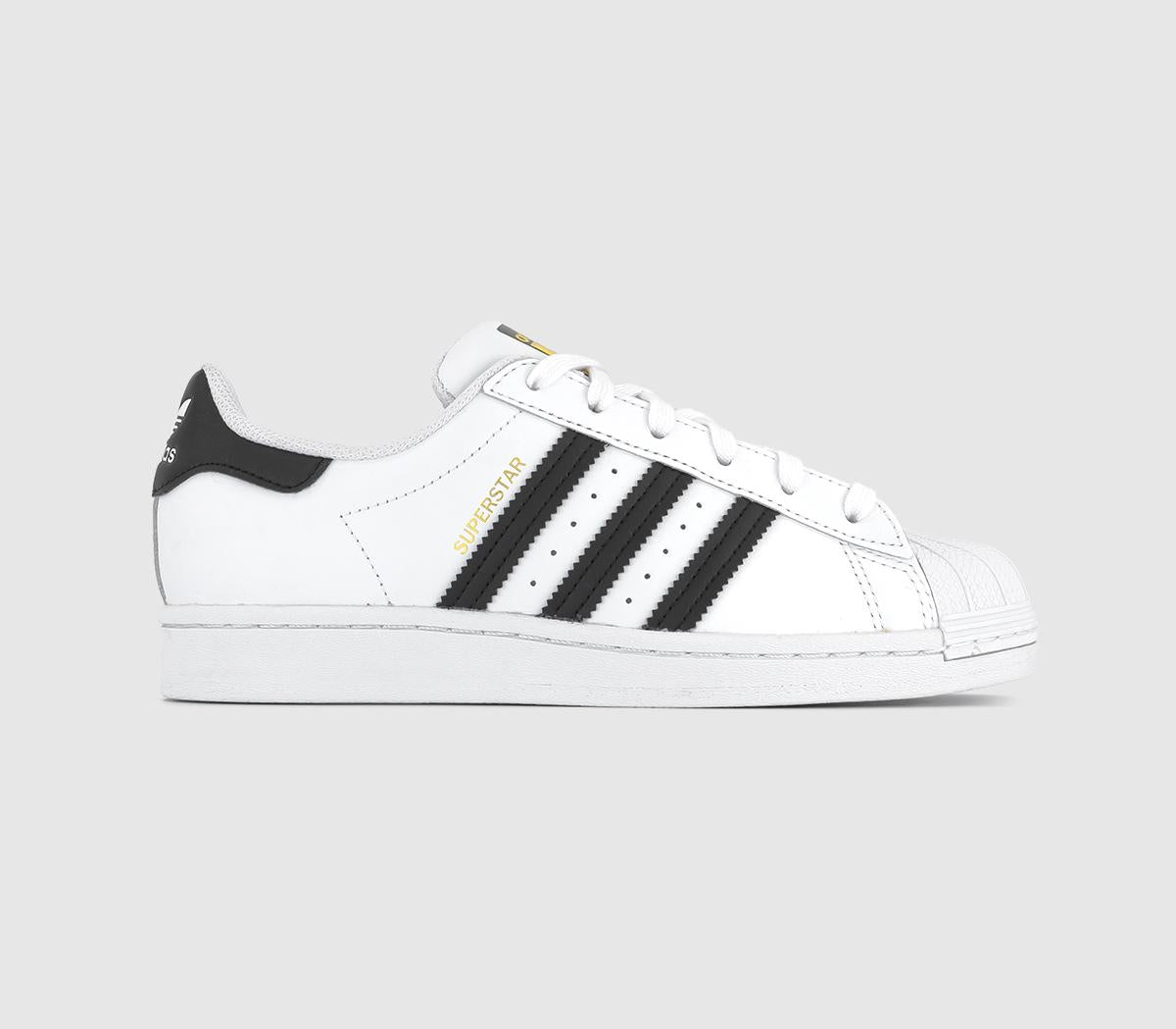 adidas Superstar White Core Black White Uk Size 4