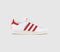 adidas Superstar Trainers White Bright Red Wonder Clay