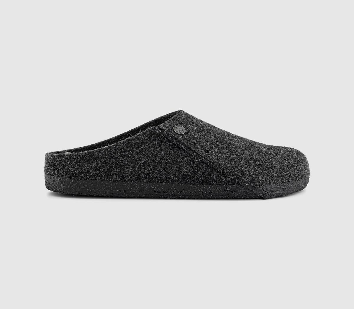 Mens BIRKENSTOCK Zermatt Shearling Slippers Anthracite