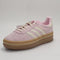 Adidas Gazelle Bold W Trainers Clear Pink Cream White Gold Metallic UK Size 5