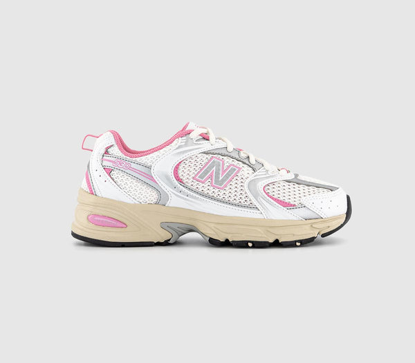 New Balance MR530 Trainers White Pink Silver Off White