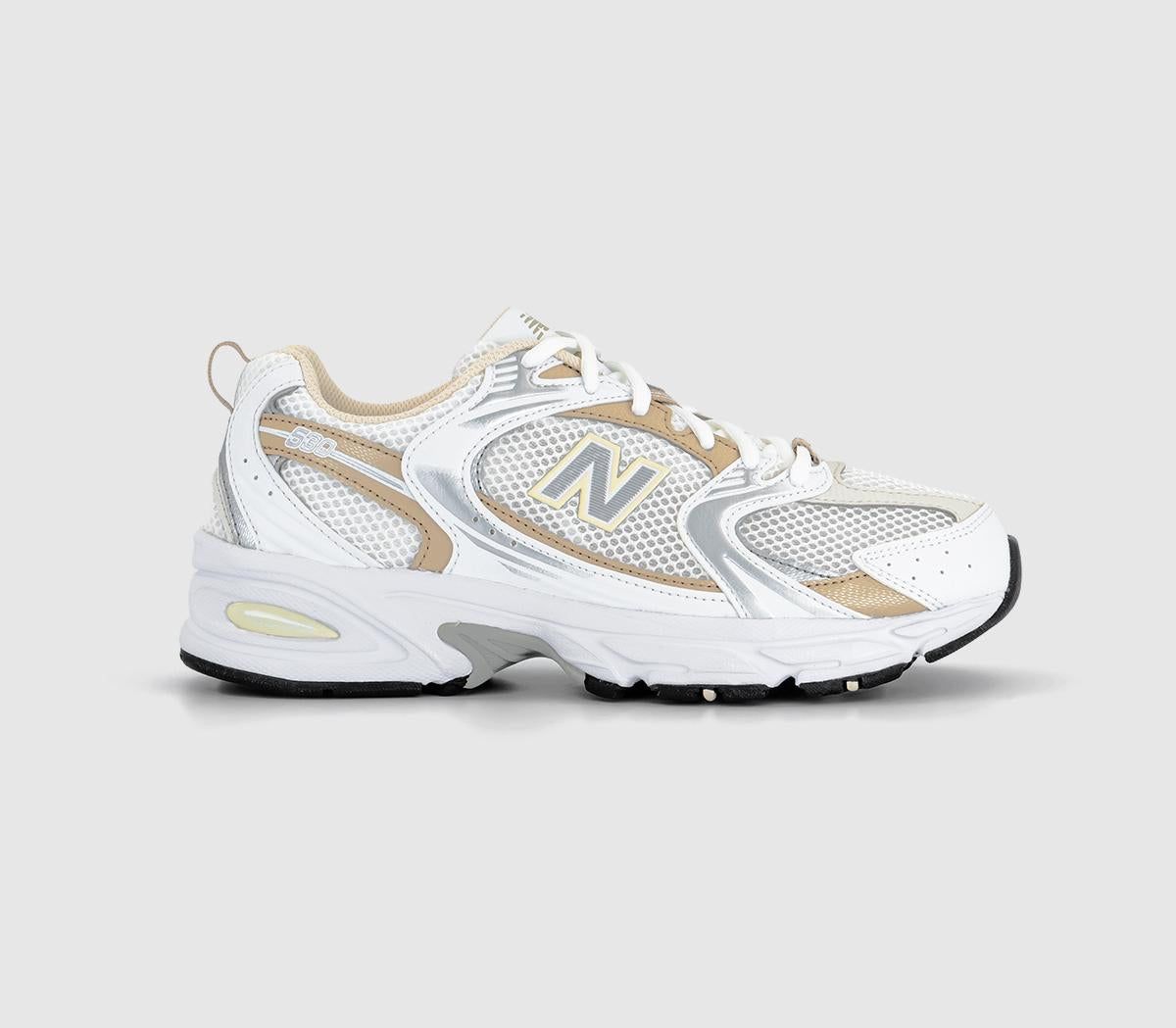 New Balance MR530 Trainers White Sand Silver