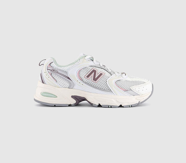 Odd Sizes -  New Balance 530 Trainers White Pink Sea Salt - UK Sizes Right 4/Left 5