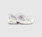 Odd Sizes -  New Balance 530 Trainers White Pink Sea Salt - UK Sizes Right 4/Left 5