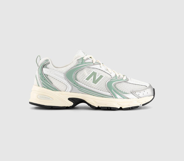 New Balance Mr530 Trainers Silver Metallic Green
