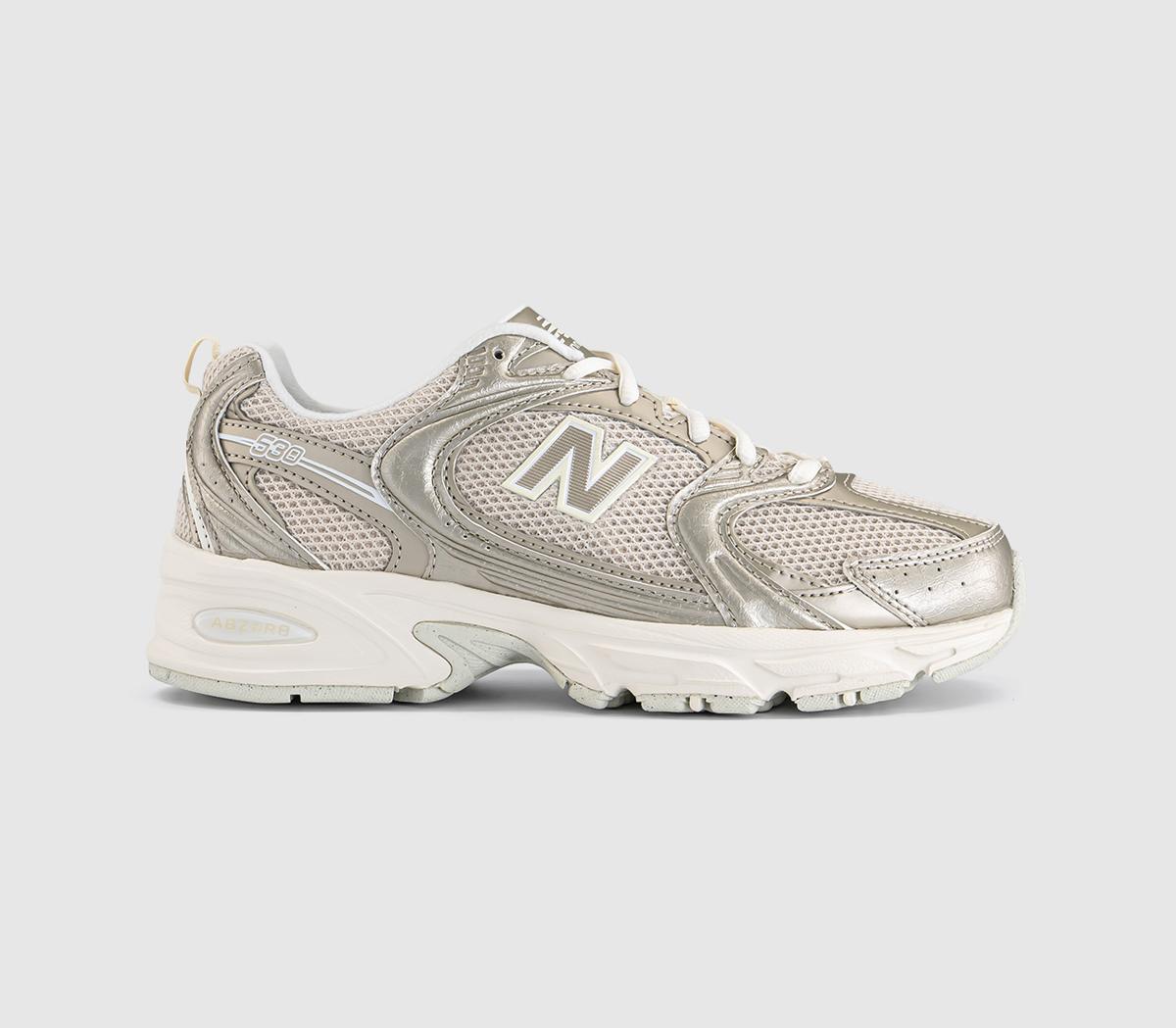 New Balance MR530 Trainers Gold Metallic Linen