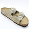 Womens BIRKENSTOCK Arizona Two Strap Sandals Taupe Rivet UK Size 5 EU38