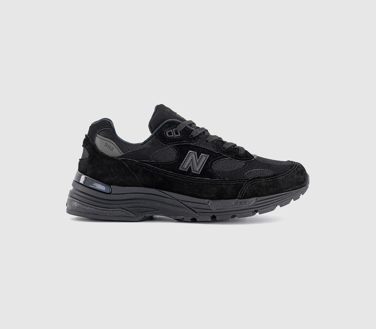 New Balance 992 Made in USA Trainers Triple Black