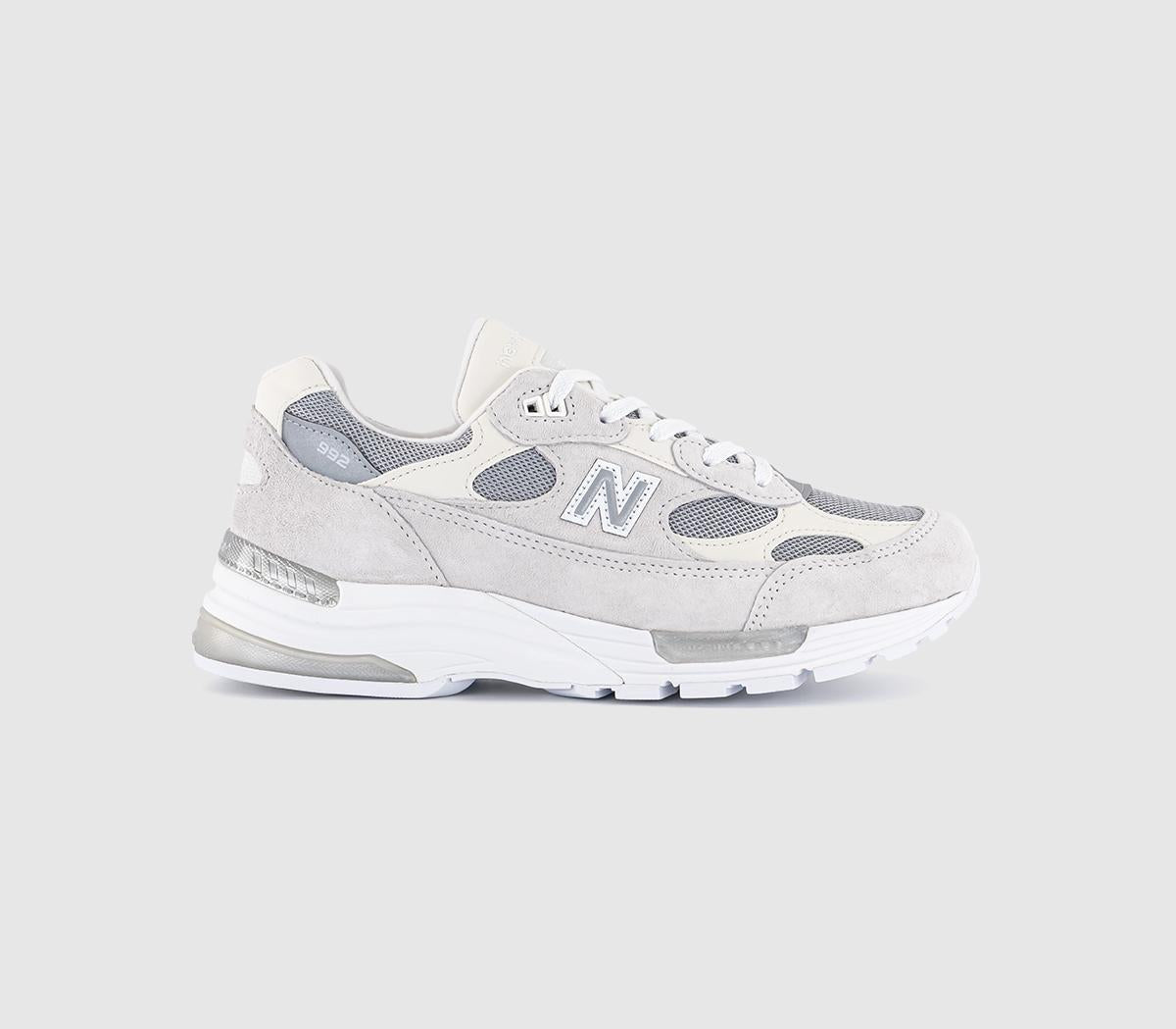 New Balance 992 Made in USA Trainers Grey White