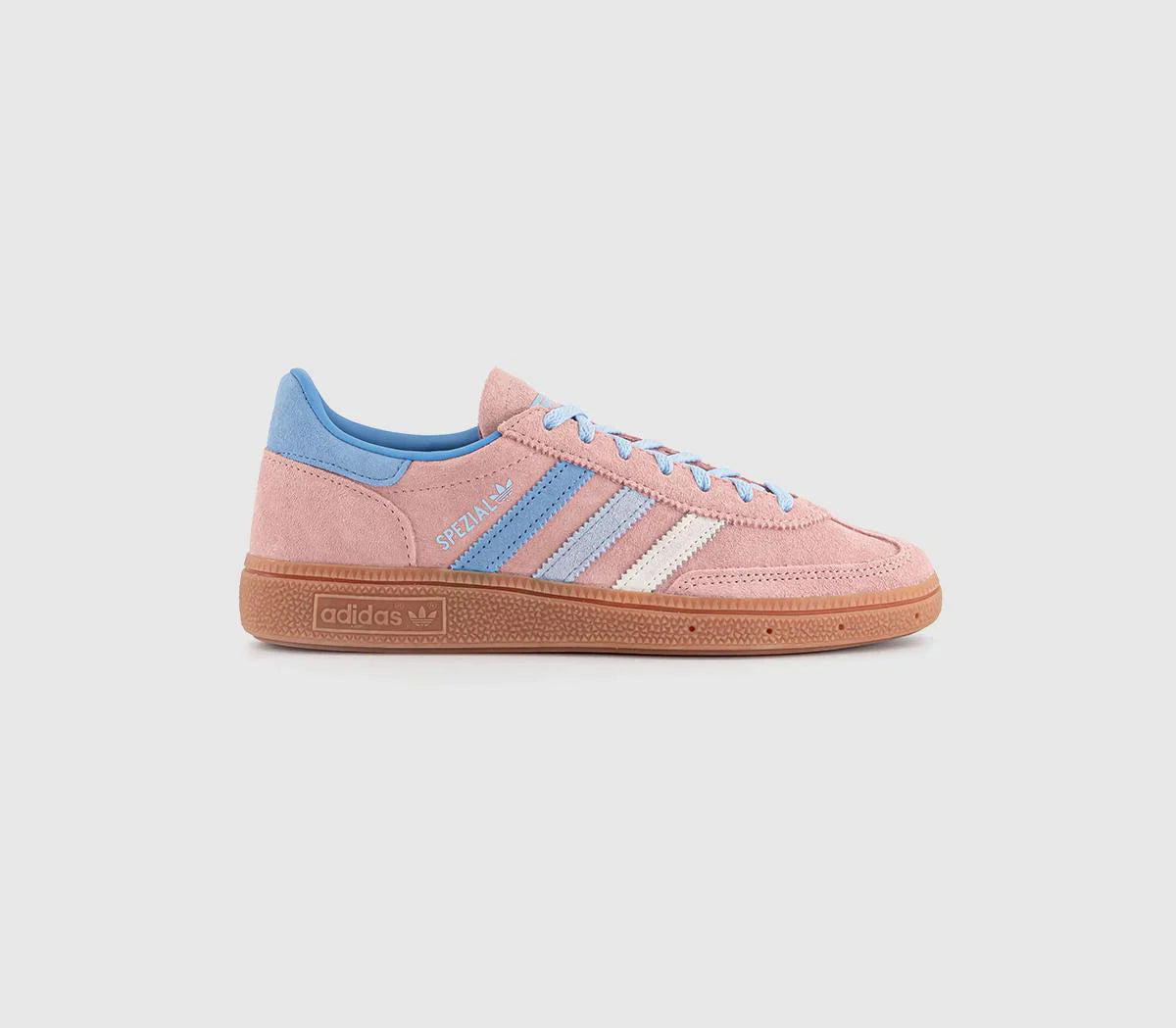 adidas Handball Spezial Trainers Semi Pink Spark Light Blue Clear Sky UK Size 5