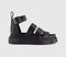 Womens Dr. Martens Clarissa 2 Quad Sandals Dark Brown Analine Croc