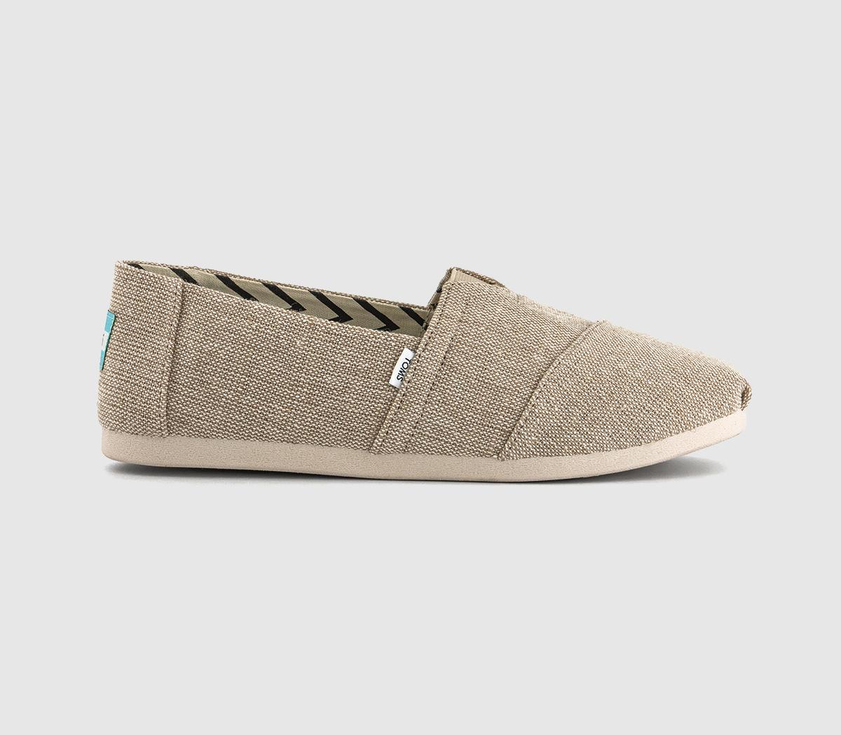 Mens Toms Classic Alpargata Shoes M Natural Uk Size 11