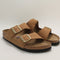 Womens BIRKENSTOCK Arizona Two Strap Sandals Mink Nubuck Sgfb UK Size 5 EU38