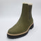 Womens TOMS Bennet Chelsea Faux Fur Lined Boots Olive UK Size 5