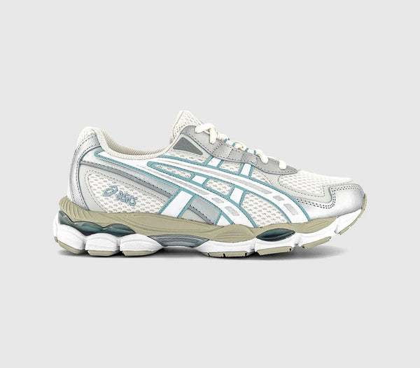 ASICS GelNYC 2055 Trainers Cream Dolphin Grey UK Size 5