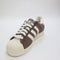 adidas Superstar II Trainers Shadow Brown Off White Gold Metallic UK Size 6.5