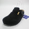 Womens BIRKENSTOCK Boston Clogs Black Suede UK Size 5.5 EU39