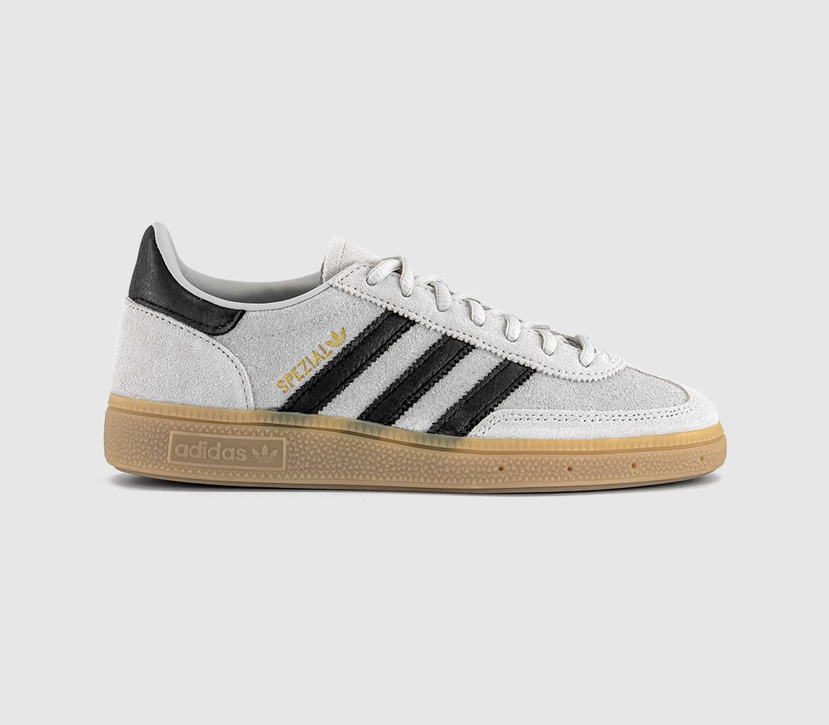 adidas Handball Spezial Trainers Wonder White Black Gum UK Size 7.5