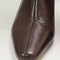 Womens OFFICE Kensington Curve Heel Knee High Boots Brown Leather UK Size 6