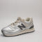 New Balance 574 Trainers Metallic Silver UK Size 5.5