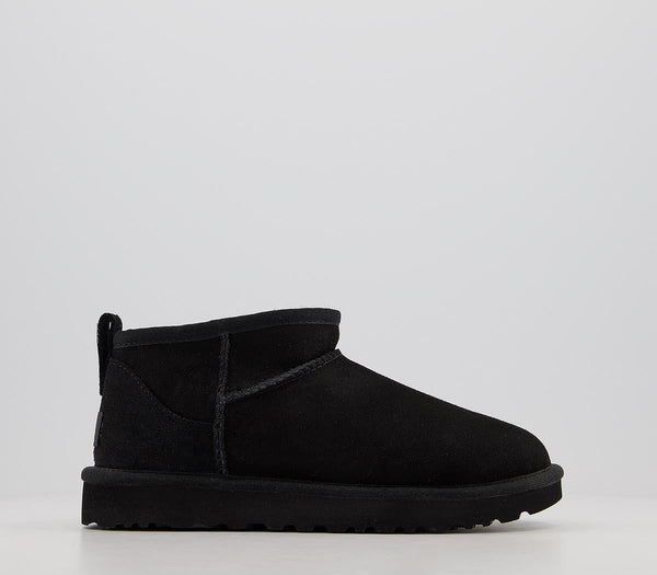 Womens UGG Classic Ultra Mini Boots Black UK Size 8
