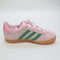 Kids adidas Gazelle 2 Trainers Clear Pink Court Green Bliss Pink UK Size 12 youth