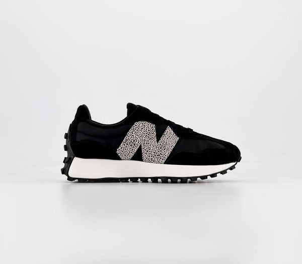 Odd sizes - New Balance 327 Black Leopard White Uk Sizes Right 5/Left 6