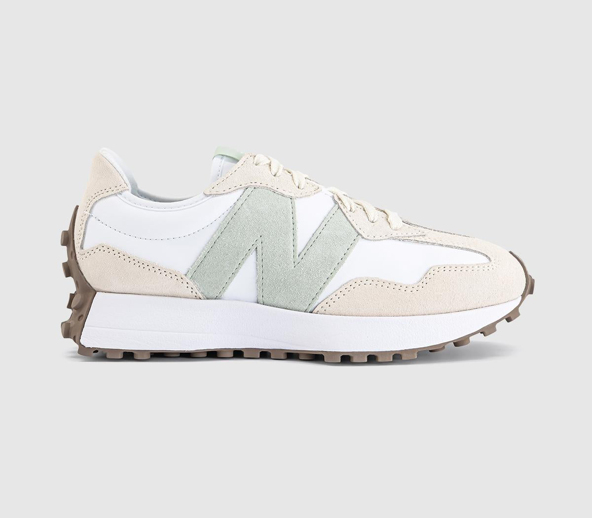 New Balance 327 Trainers Angora White Silver Moss