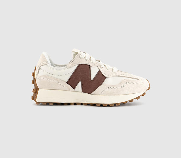 New Balance 327 Trainers Linen Brown Gum