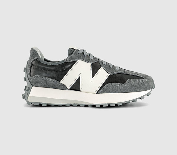 New Balance 327 Trainers Black Metallic White